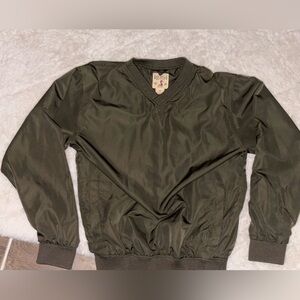 RedHead Olive Green Pullover Windshirt
